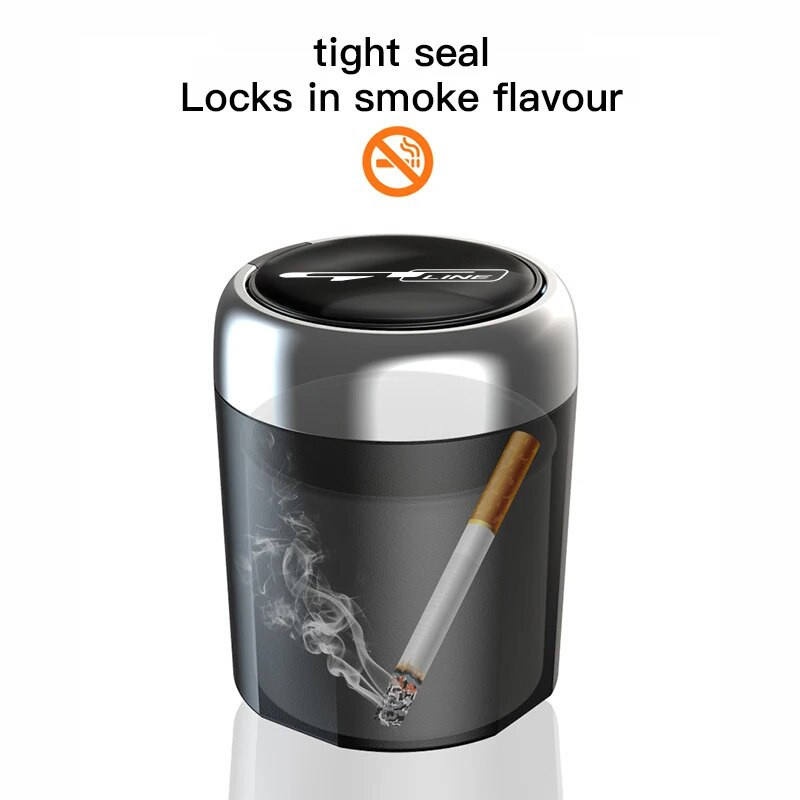 Auto sigareti tuhatoos LED-valgustusega kaasaskantav eemaldatav sõiduki tuhatoos Kia GT LINE Sportage Ceed Picanto Rio ProCeed Niro K7 K5 jaoks