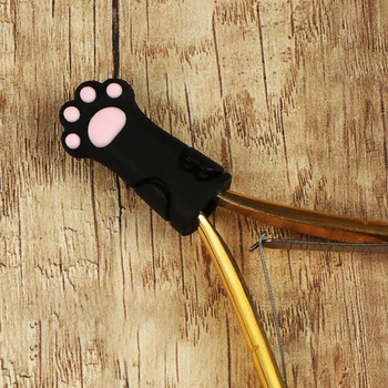 Προστατευτικό κάλυμμα γάτας σιλικόνης για νυχοκόπτη νυχιών νυχιών κάλυμμα κατά της πτώσης Νύχια Art Tweezer Dead Skin Θήκη ψαλιδιού