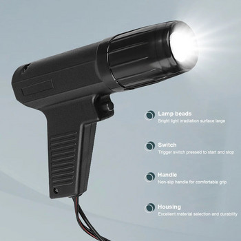12V Auto Strobe Λάμπα LED Επαγωγικό φως χρονισμού κινητήρα Πιστόλι ανάφλεξης χρονισμού Μπουζί Επαγωγικό φως χρονισμού Εργαλείο επισκευής κινητήρα
