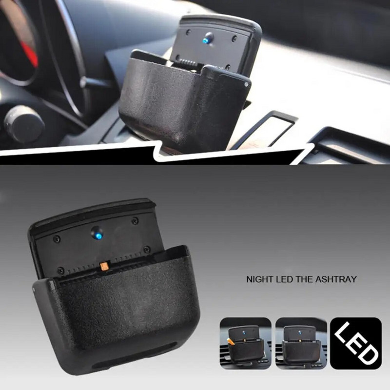 Πλαστικό επιβραδυντικό φλόγας για έξοδο αέρα αυτοκινήτου Τασάκι αυτοκινήτου μονόχρωμο σετ αναπτήρα Αποσπώμενο για έξοδο αέρα αυτοκινήτου