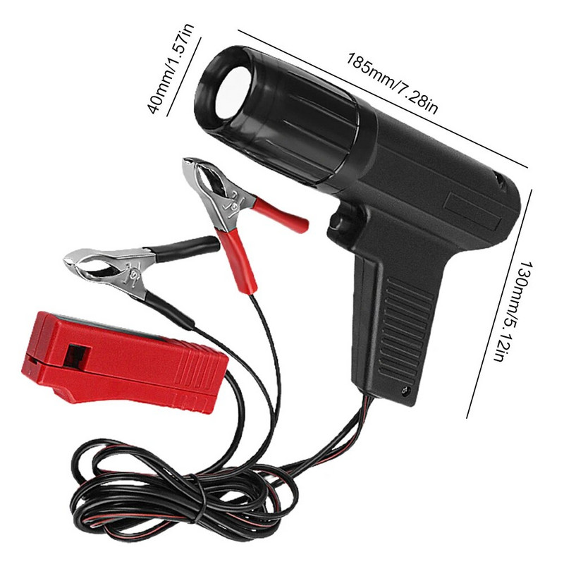 12 V auto mootorratta süüte ajastustuli LED-induktsioonmootori ajastustuli süüte ajastuspüstol Automaatdiagnostika tööriist