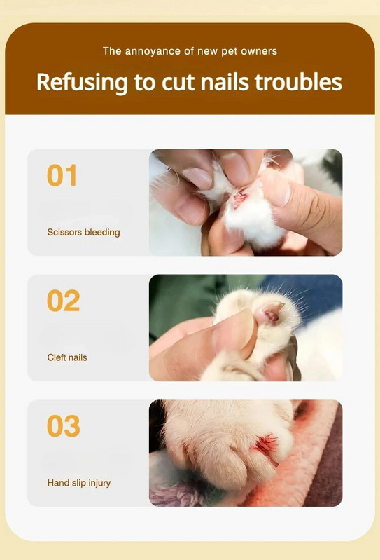 Kačių šunų nagų kirpimo mašinėlės Apvalios skylės padėties nustatymo žirklės pradedantiesiems profesionalūs nagų kirpimo įrankiai Naminių kačiukų valymo reikmenys