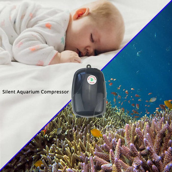 Untrla Silent Aquarium Pump Air Compressor Αντλία οξυγόνου Αεριστή νερού για δεξαμενή ψαρέματος Productos Para Acuarios Accessories Kit