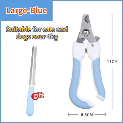 Νυχοκόπτη κατοικίδιων ζώων με νυχοκόπτη μεγάλου μεγέθους για σκύλους Νυχοκόπτη πολυλειτουργικό ψαλίδι περιποίησης από ανοξείδωτο ατσάλι