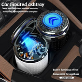 Εσωτερικό αυτοκινήτου Φορητή Φωτεινή μεταλλική επένδυση Τασάκι ποτηροθήκη για Citroen Celysee C6 C3 C5 C1 C2 C4 Aircross Picasso Cactus