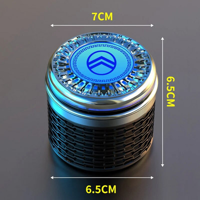 Εσωτερικό αυτοκινήτου Φορητή Φωτεινή μεταλλική επένδυση Τασάκι ποτηροθήκη για Citroen Celysee C6 C3 C5 C1 C2 C4 Aircross Picasso Cactus