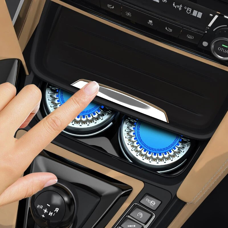 Εσωτερικό αυτοκινήτου Φορητή Φωτεινή μεταλλική επένδυση Τασάκι ποτηροθήκη για Citroen Celysee C6 C3 C5 C1 C2 C4 Aircross Picasso Cactus