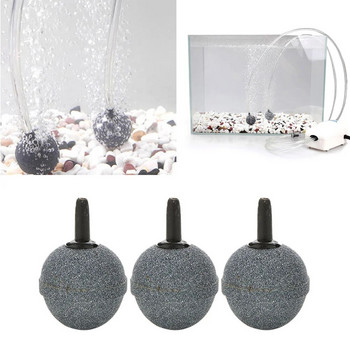 x20mm Aquarium Durable Round Air Stone Mineral Bubble Diffuser Airstones for Aquarium Fish Tank Pump and Hydroponics