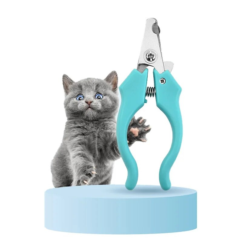 Suņu kaķu nagu šķēres Profesionāls mājdzīvnieku nagu griezējs mazam suņa kaķim, nerūsējošā tērauda nagu trimmeris kucēnu kopšanas kopšanas rīki