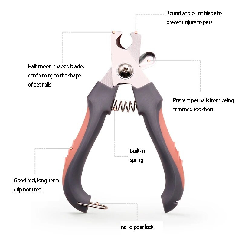 Ψαλίδι νυχιών για κατοικίδια από ανοξείδωτο ατσάλι Επαγγελματικά νυχοκόπτες Labor Saving Nail Scissors Γάτα Beauty Cleaning Appliances