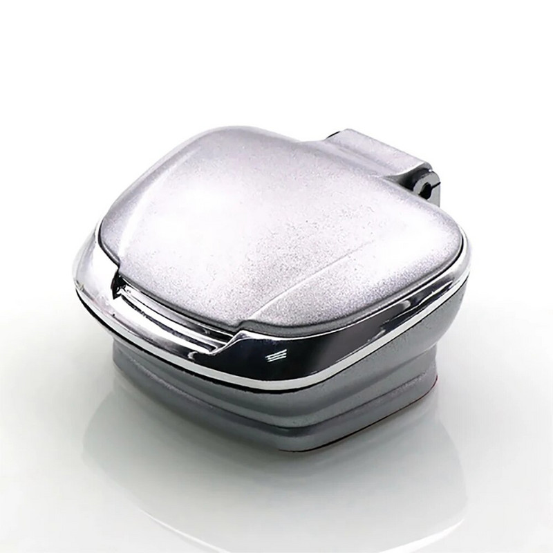 1db hordozható autós teherautó LED-es cigarettafüst autós hamutartó szivargyújtó kék LED lámpa füstmentes hamutartó cigarettatartó