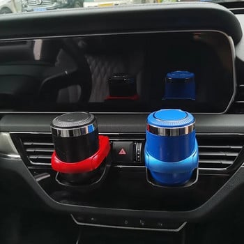 Διακόσμηση εσωτερικού αυτοκινήτου δημιουργικό νέο προϊόν τύπου push πολυλειτουργικό τασάκι αυτοκινήτου Κόκκινο Μαύρο Μπλε