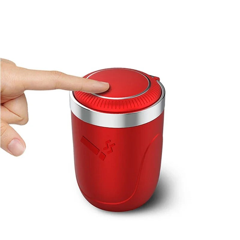 Autóbelső dekoráció kreatív új termék push típusú multifunkcionális autós hamutartó Piros Fekete Kék