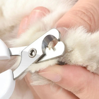 Професионална ножица за нокти за домашни любимци Тример за нокти от неръждаема стомана за кучета и котки Трудоспестяваща машинка за подстригване на нокти Удобни консумативи за подстригване на домашни любимци