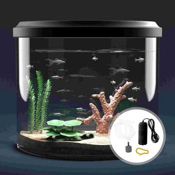 Мини USB компресор Малък аквариумен въздух Пластмасова аерационна помпа за аквариум Домакински преносим барботер Консумативи за риболов на открито