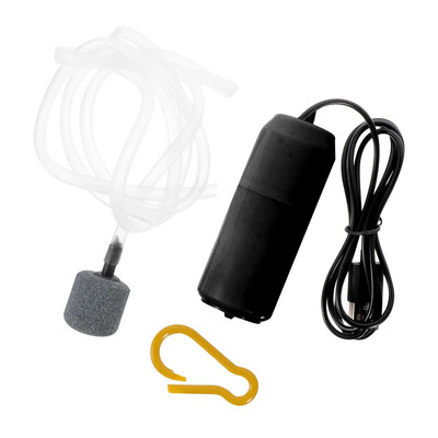 Mini compresor USB mic acvariu aer plastic aerisire rezervor de pește pompa de uz casnic barbotator portabil aprovizionare pentru pescuit în aer liber