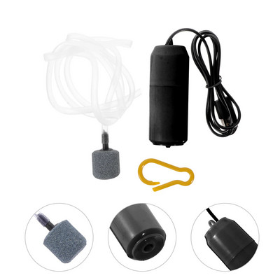 Mini-USB-kompressor, väike akvaariumi õhk, plastist õhutus, paagipump majapidamises kasutatavad kaasaskantavad mullitajad õues kalapüügiks