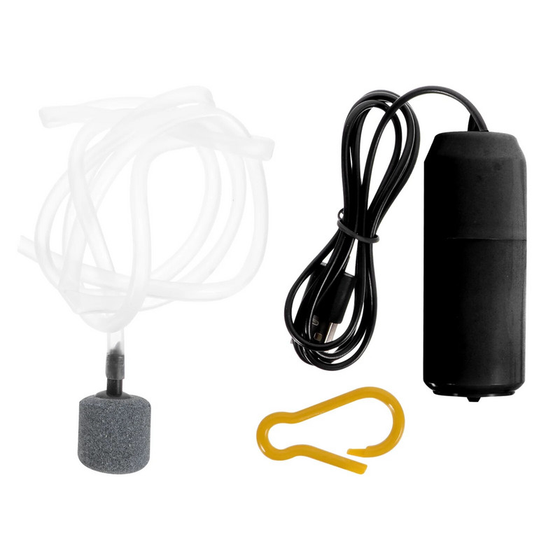 Mini USB kompresors mazs akvārija gaisa plastmasas aerācija zivju tvertnes sūknis mājsaimniecības pārnēsājams burbulis āra makšķerēšanas piederumi