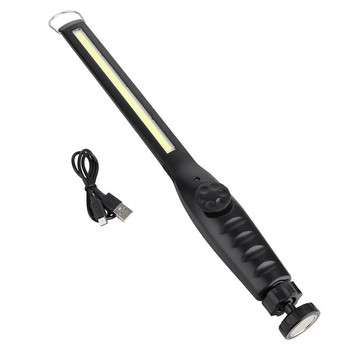 Φακός COB LED Μαγνητικός Φως εργασίας Φακός Γάντζος USB Επαναφορτιζόμενος Αφής Φορητός Φωτισμός Επιθεώρησης Φωτιστικό Κάμπινγκ Επισκευής αυτοκινήτου