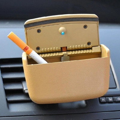 Universāls auto pelnu trauks ar LED gaismām Auto cigarešu bezdūmu pārnēsājams pelnu trauks ar vāku Creative daudzfunkciju auto piederumi