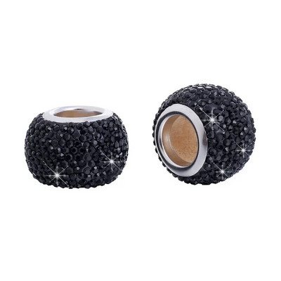 Universālie kristāla Rhinestone automašīnas sēdekļa galvas balsta gredzenu apkakles dekoru piekariņi Diamond Bling automašīnu interjera aksesuāri sievietēm, meitenēm