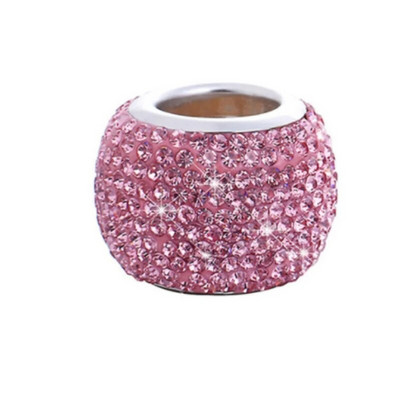 Universālie kristāla Rhinestone automašīnas sēdekļa galvas balsta gredzenu apkakles dekoru piekariņi Diamond Bling automašīnu interjera aksesuāri sievietēm, meitenēm