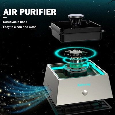 1200mAh Ashtray Air Purifier for Filtering Ash Tray Second-Hand Smoke From Cigarettes Remove Odor with Light Smoking Accessories