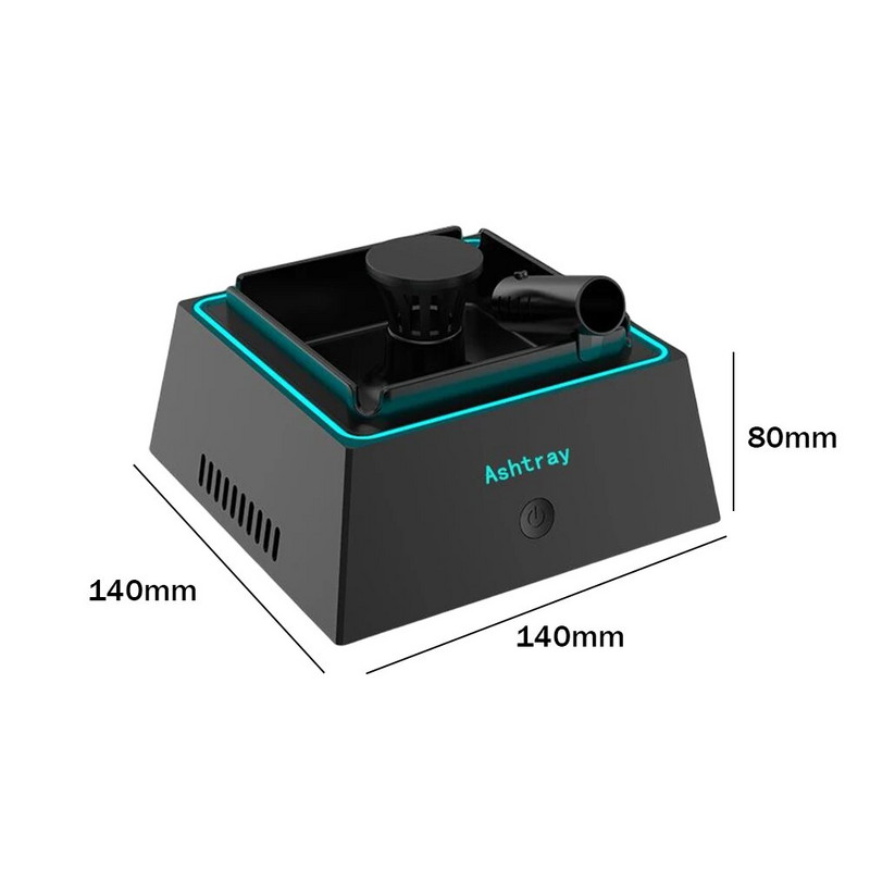 1200 mAh pelnu trauka gaisa attīrītājs pelnu paplātes lietotu dūmu filtrēšanai no cigaretēm Noņem smaku ar viegliem smēķēšanas piederumiem