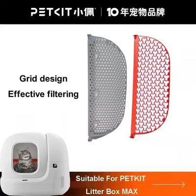 Cutie de gunoi pentru pisici Toaletă automată Gri rosu Filtru ecran Filtru plasă Nisip eficient pentru PETKIT PURA MAX Accesorii cutie de nisip