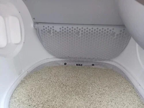 Kaķu pakaišu kastes automātiskā tualetes pelēkā sarkanā filtra sieta filtra siets efektīvas smiltis PETKIT PURA MAX smilšu kastes piederumiem