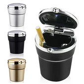 Universāls automašīnas pelnu trauks ar LED gaismām ar vāku Radoša personība, pārklāta automašīna Automašīnas iekšpuse Daudzfunkciju auto piederumi Jauns