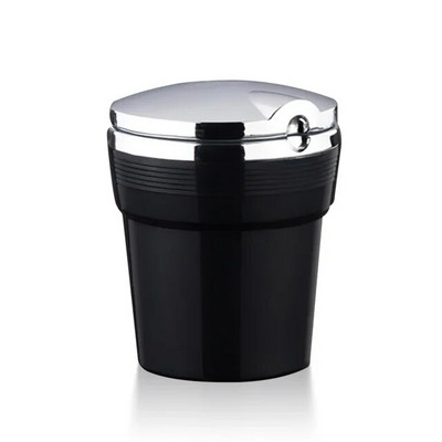 Universāls automašīnas pelnu trauks ar LED gaismām ar vāku Radoša personība, pārklāta automašīna Automašīnas iekšpuse Daudzfunkciju auto piederumi Jauns