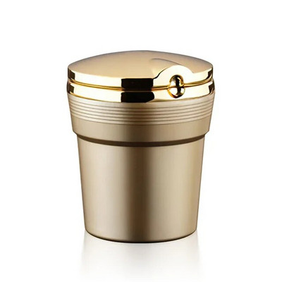 Universāls automašīnas pelnu trauks ar LED gaismām ar vāku Radoša personība, pārklāta automašīna Automašīnas iekšpuse Daudzfunkciju auto piederumi Jauns