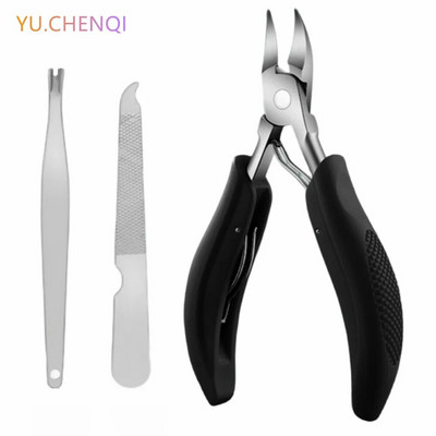 Ingrown Nail Clipper Nail Groove Diagonal Pliers Pedicure Toenail Correction Scissors File Dead Skin Removal Fork Manicure Tool