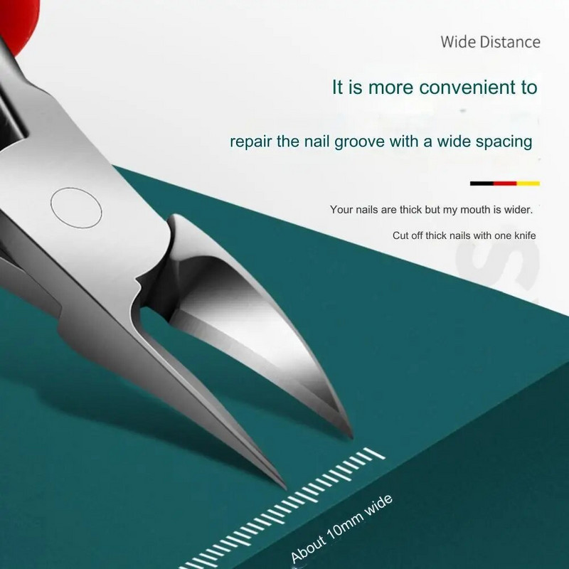 Ieaugušu nagu griezējs nagu rievas diagonālās knaibles pedikīrs kāju nagu korekcijas šķēres, atmirušās ādas noņemšanas dakšas manikīra rīks