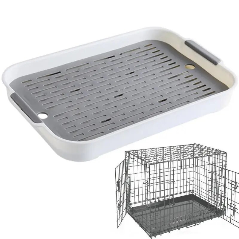 Nurgas prügialus Pritsmevastane Kass WC Lemmikloomade liivakasti alus Voodipann Väikesed loomad Varud Lemmiklooma tualettpoti kandik drenaažiga