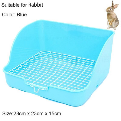 Mājdzīvnieku tualete Kvadrātveida podiņa trenažieris stūra pakaišu paplāte pakaišu kaste mājdzīvnieku panna maziem dzīvniekiem/trušiem/žurkām/jūrascūciņām/seskiem/kaķiem