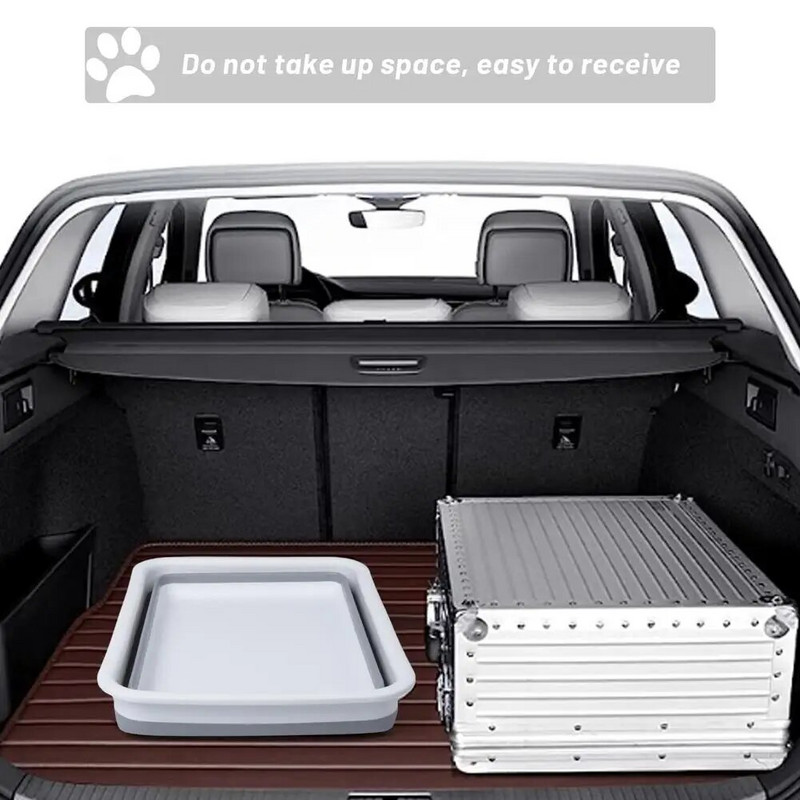 Ανοιχτό κουτί απορριμμάτων γάτας Kitten Potty Pan Πτυσσόμενο Αδιάβροχο Τουαλέτα γάτας Χαμηλή είσοδος για γάτες εσωτερικού χώρου (37 X 27 X 11,8 cm)