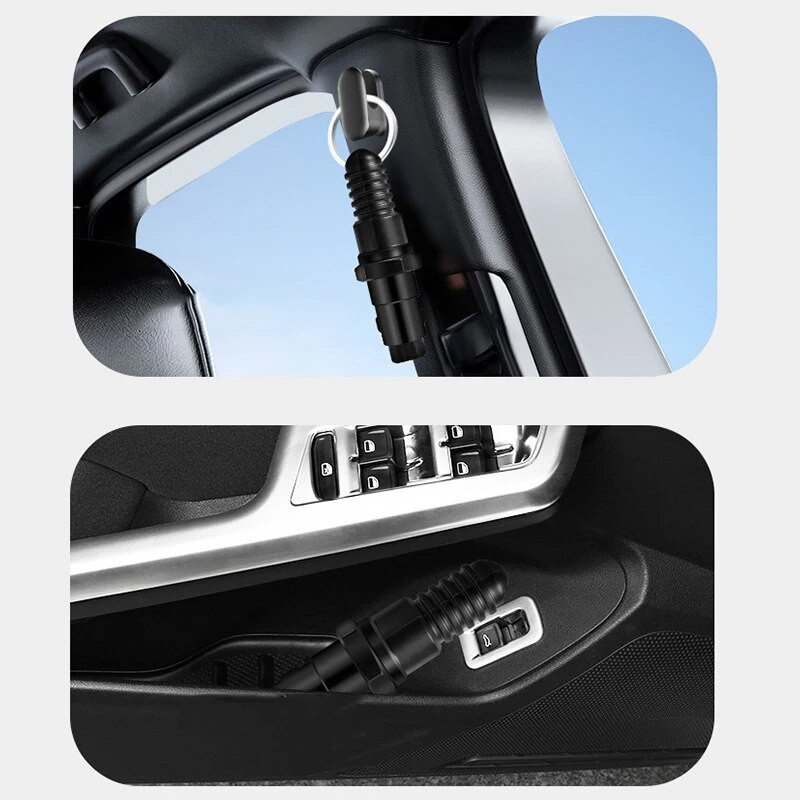 Automašīnas drošības āmurs Auto avārijas stikla loga lauzējs drošības jostas griezējs dzīvības glābšanas automašīnas avārijas avārijas āmurs izdzīvošanas svilpe