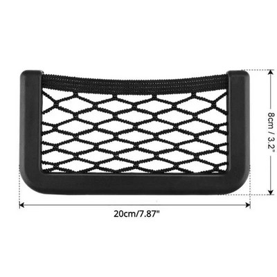 Automašīnas glabāšanas soma Tīkla kabatas aksesuāri meitenēm Automašīnas piekarināmais ornaments var novietot tālruņa maiņas karti