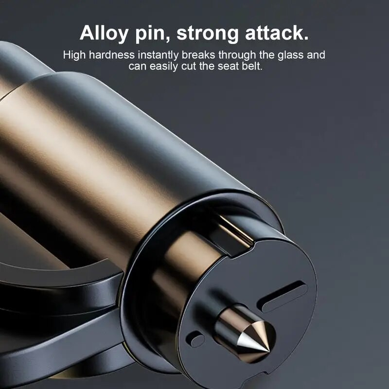 Automašīnas logu lauzējs Escape Auto stikla logu lauzējs 2 vienā transportlīdzekļa drošības rīks Escape āmurs elektriskās sistēmas atteicei