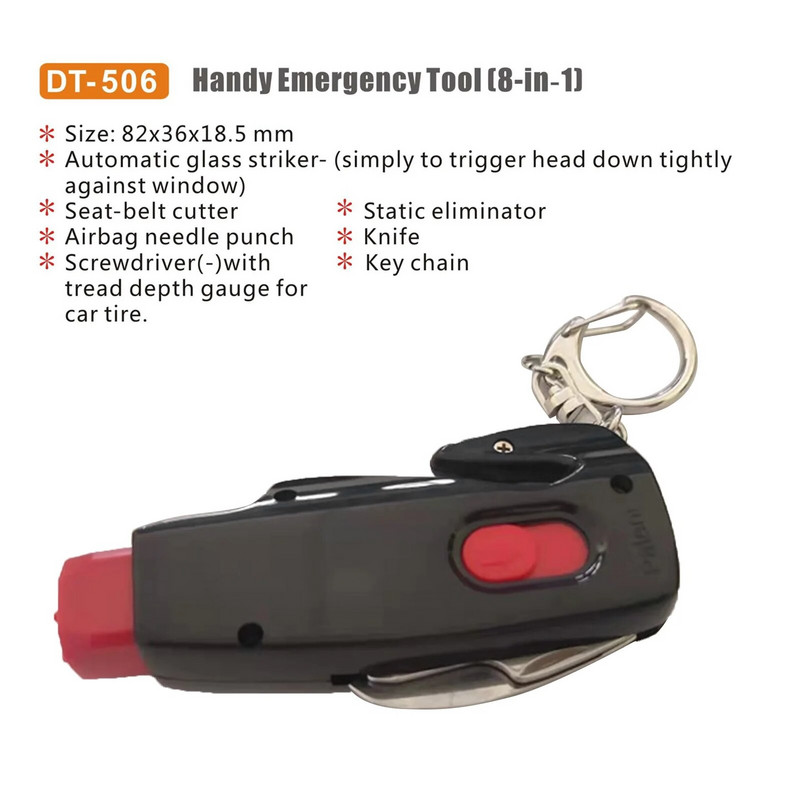Escape Hammer Razbijač prozora Rezač sigurnosnog pojasa Čekić Sigurnosni čekić za hitne slučajeve Vanjski alat za spašavanje života
