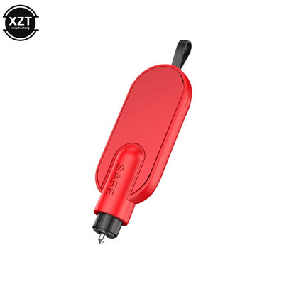 Mini auto drošības āmurs Metāla logu lauzējs Dzīvības glābšanas āmurs Iebūvēts drošības jostas griešanas nazis Automašīnas avārijas pašapkalpošanās rīki