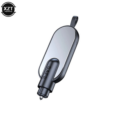 Mini auto drošības āmurs Metāla logu lauzējs Dzīvības glābšanas āmurs Iebūvēts drošības jostas griešanas nazis Automašīnas avārijas pašapkalpošanās rīki