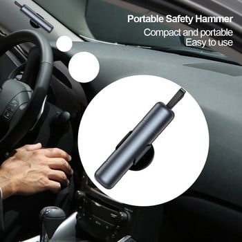 Εργαλείο διάσωσης διαφυγής έκτακτης ανάγκης Universal Car Safety Hammer Σφυρί Αυτοκινήτου Θραύσης Ζώνης Κοπής Παράθυρου Αυτοκινήτου