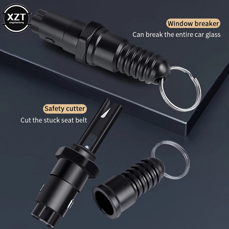 2 viename automobilio stiklo smulkintuvo įrankis saugos diržo pjovimo saugos plaktukas, gelbėjantis pabėgimo plaktukas, saugos diržo pjovimo peilis