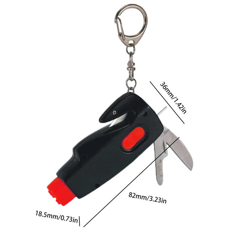 4 vienā pārnēsājams automašīnas avārijas evakuācijas rīks, izsists logs, āmurs drošības jostas griezējs, riepas raksts caurumu lineāls caurumu lauzējs jaunākais