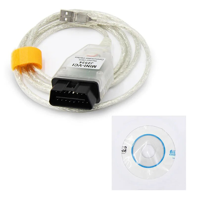 Mini Vci Toyota TIS Techstream V18.00.008 FTDI FT232RL OBD2 diagnosztikai kábelhez 2023-ig DTC firmware-szerkesztő Toyota/Lexushoz