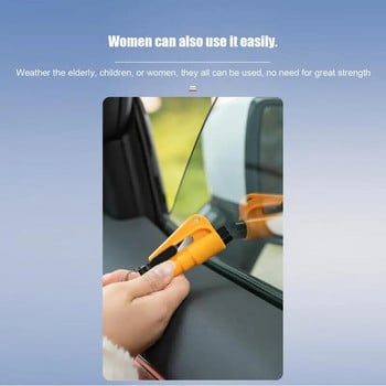 Чук за безопасност на автомобила Спасителен чук за разбиване на прозорци Вграден режещ инструмент Инструмент за безопасност на автомобила Електрическа система за пожар при преобръщане на автомобил