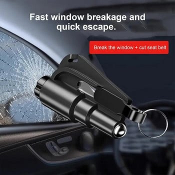 Чук Вграден нож Инструмент за безопасност на превозни средства Автомобилен чук за бягство Автоматичен прозорец Стъкло Бягство за автомобил Пожар Преобръщане Електрически